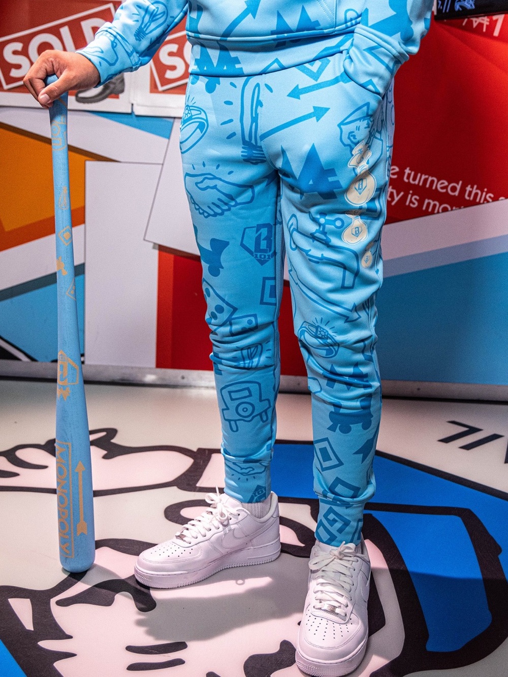 Monopoly x Baseball Lifestyle 101  Grand Slam Collector Joggers size XL NWT